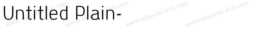 Untitled Plain字体转换
